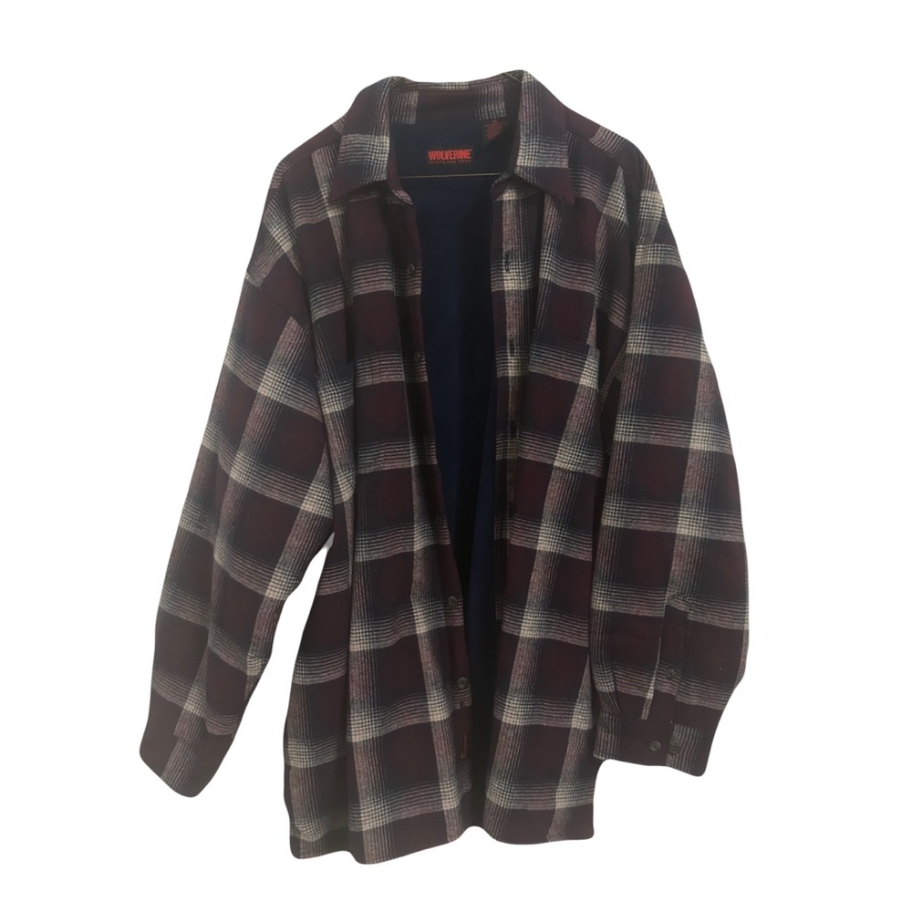 Wolverine Boots&Gear Men’s Flannel Lined Long Sleeve Work Jacket XL